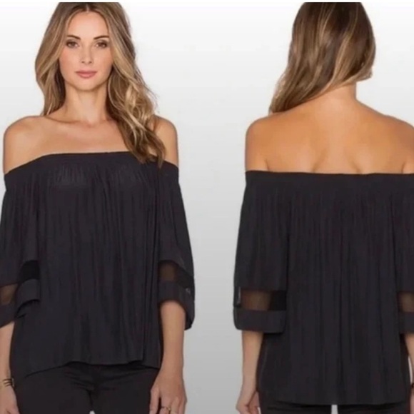 RAMY BROOK Black Jessica Top - Picture 2 of 7